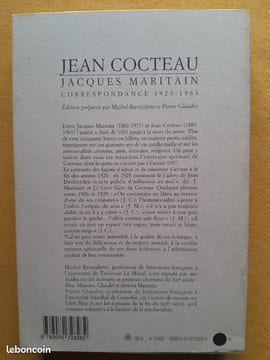 Correspondance, 1923-1963. COCTEAU, Jean ; MARITAIN, Jacques