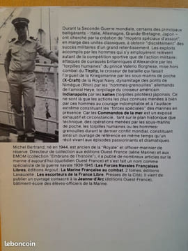 Commandos de la mer : sous-marins de poche, torpilles humaines, hommes-grenouilles 1914 - 1945. BERTRAND, Michel