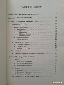 Le langage de programmation PL/1. BERTHET, Charles
