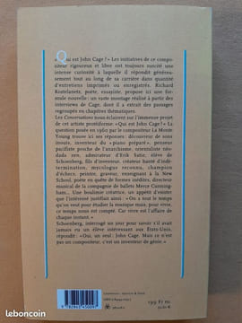Conversations avec John Cage. KOSTELANETZ, Richard