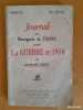 Journal d'un bourgeois de Paris pendant la guerre de 1914. OHNET, Georges