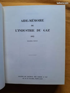 Aide-mémoire de l'industrie du gaz