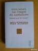 Trois Essais sur l'esprit du capitalisme. SCHELER, Max
