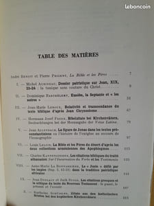 La Bible et les Pères. Colloque de Strasbourg, 1er-3 octobre 1969