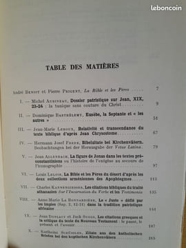 La Bible et les Pères. Colloque de Strasbourg, 1er-3 octobre 1969. Centre d'études supérieures spécialisé d'histoire des religions de Strasbourg