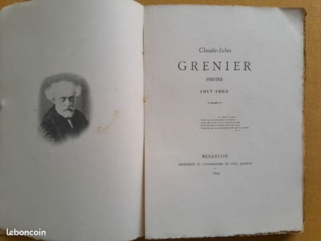 Claude-Jules Grenier peintre 1817 - 1883. COINDRE, Gaston ; GRENIER, Édouard