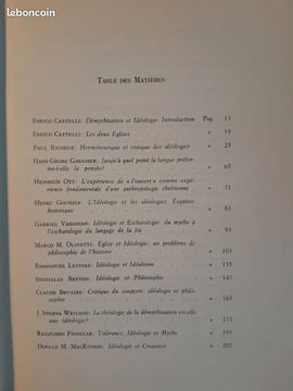 Démythisation et idéologie. Actes du colloque organisé par le Centre international d'études humanistes et par l'Institut d'études philosophiques de ...