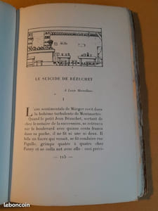 Boubouroche, suivi de contes divers – avec un frontispice gravé sur bois, par Siméon et des en-têtes dessinées, par Belmondo.