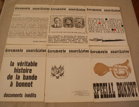 DOCUMENTS ANARCHISTES. Revue de documents historiques sur le mouvement anarchiste français pour la région Rhône-Alpes. CHOMARAT, Michel (dir.)