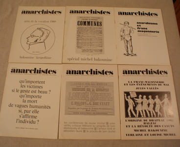 DOCUMENTS ANARCHISTES. Revue de documents historiques sur le mouvement anarchiste français pour la région Rhône-Alpes