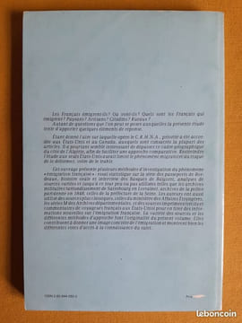 L'Émigration française. Étude de cas Algérie - Canada - États-Unis.. Centre de recherches d'histoire nord-américaine, Université de Paris I