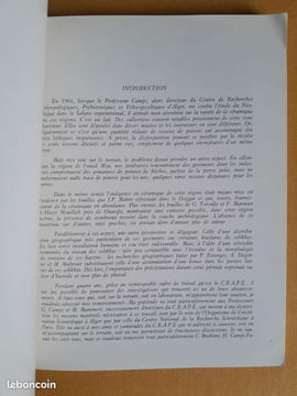 Néolithique sans poterie de la région de l'Oued Mya (Bas-Sahara).. AUMASSIP, Ginette. Avec la collaboration de Pierre Estorges, Andrée Dagorne et ...
