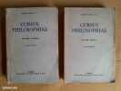 CURSUS PHILOSOPHIAE. Volumen primum – Volumen alterum (2 vols.). BOYER Carolus, S. I.