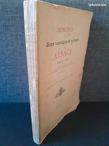 Mémoires de deux voyages et séjours en Alsace 1674-76 & 1981. Avec un itinéraire descriptif de Paris a Basle et les vues d'Altkirch et de Belfort dessinées par l'auteur LDLSDL'HP [le sieur de L'Hermine, Parisien]. Publié d'après le manuscrit original, par LBJCM [Joseph Coudre, Mulhousien].  