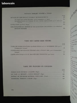 Missions Berliet - Ténéré. Tchad (9 nov. 1959 - 7 janv. 1960 ; 23 oct. 1960 - 9 déc. 1960). Documents scientifiques.. HUGOT Henri J. (éd.)