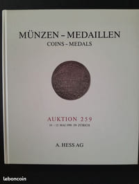 Münzen- Medaillen. Coins-Medals. Auktion 259, 10-12 Mai 1990