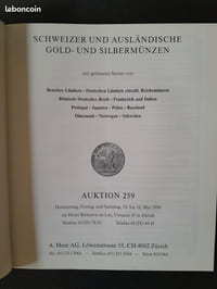 Münzen- Medaillen. Coins-Medals. Auktion 259, 10-12 Mai 1990