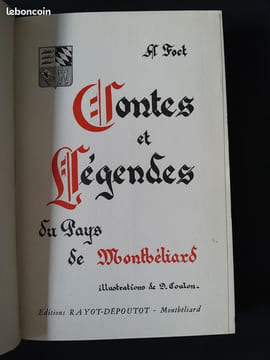 Contes et légendes du pays de Montbéliard. Alfred FOCT