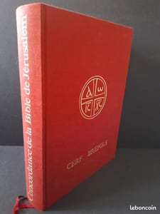 Concordance de la Bible de Jérusalem : réalisée à partir de la banque de données bibliques de l'Abbaye de Maredsous