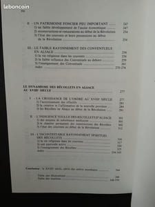 Les Ordres Mendiants en Alsace au XVIIIe siècle