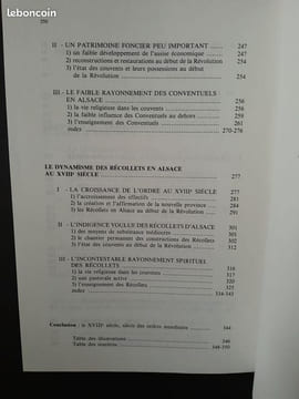 Les Ordres Mendiants en Alsace au XVIIIe siècle. Claude MULLER