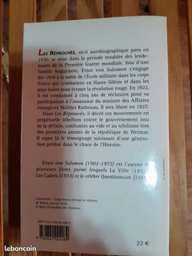 Les réprouvés. Ernst von Salomon