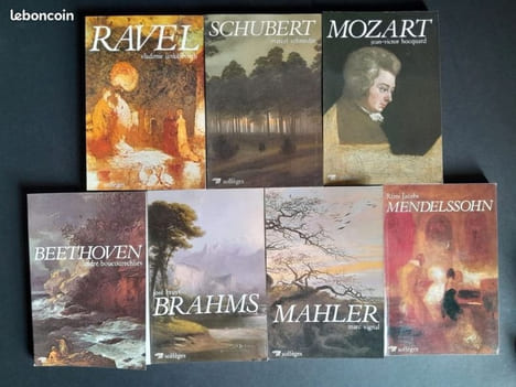 LOT DE 7 TITRES COMPOSITEURS CLASSIQUES. COLLECTION SOLFÈGES