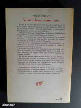Ventres pleins, ventres creux : esquisse d'une écologie de l'homme. André Collot