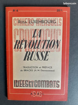 La Révolution russe. Rosa Luxembourg