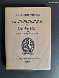 La République de Genève. 5e Cahiers Vaudois