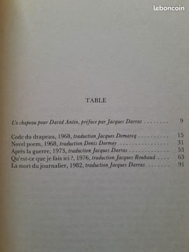 Poèmes parlés. ANTIN, David