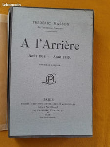 À l’arrière. Août 1914-août 1915