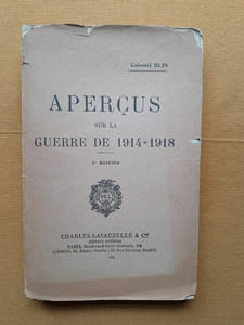 Aperçus sur la guerre de 1914-1918