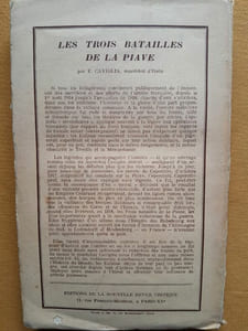 Les trois batailles de la Piave
