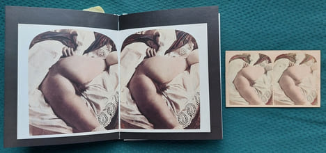 Le "Derrière", Photographies obscènes pour stéréoscope.
Rare exemplaire en bel état des vues stéréoscopiques pornographiques de A. Belloc saisies par ...