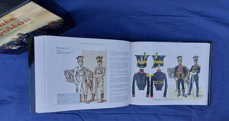 L'armée de Napoléon. Uniformes du Ier Empire, 1792-1815. . Domange, Jacques [Jacques Vaissier, 1923 - 2000], Illustrateur.
[Dessins, notes et croquis ...