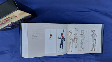 L'armée de Napoléon. Uniformes du Ier Empire, 1792-1815. . Domange, Jacques [Jacques Vaissier, 1923 - 2000], Illustrateur.
[Dessins, notes et croquis ...