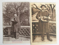 2 cartes postales, verso avec musique imprimée (13,7 x 9 and 14 x 9 cm).