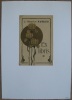 Ex-libris L. Maurice Ayraud. Motif floral. Sans date. 10,5 x 7 cm. Tiré en gris-vert, brun et or. Monogramme de l'artiste dans l'image. Monté sur ...