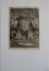 Ex-libris Henry d'Ideville. Eau-forte monogrammée RAM et datée 1867. Imprimerie Brillet, Quai de la Tournelle, Paris. 12,8 x 9,5 cm. Monté sur un ...