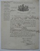 Deux actes administratifs signés par Daru, Ministre de la Guerre, datés l'an 8 (1799/1800).. DARU (Pierre).