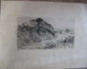 Two etchings : 1) Dunes. Leaf : 23,3 x 30,9 cm, plate : 11 x 20 cm.- 2) Coal Pockets at New Bedford. Leaf : 31,1 x 23,1 cm, plate : 21,5 x 15 cm. Both ...