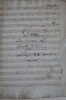 T(?)rois. Duo concertans pour clarinette et violon. Oeuvre 3ème. Deux fascicules manuscrits (36 x 27 cm) de 6 ff. (clarinetto & violino), début 19e ...