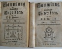 Sammlung der sämmtlichen Schriften. Neue Auflage. Erster - vierter Theil in 4 Bänden. . GELLERT (C. F.).