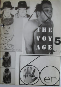 The voyage [1] - 5. Fünf Beilagen zu den Katalogen Nr. 46 - 50 in einem Ordner mit Rückentitel : Malerbücher - Buchobjekte der Gegenwart.