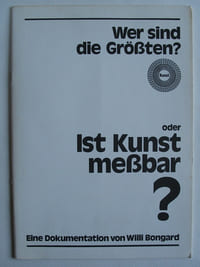 Wer sind die Grössten ?  oder Ist Kunst messbar ? Eine Dokumentation.