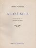 Apoèmes. Avec un gris-gris par Antonin Artaud.. PICHETTE Henri