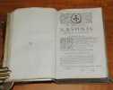 METAMORPHOSEON (metamorphoses) LIBRI XV. in singulas quasque fabulas Lact. Placidi argumenta. Cum scholiis & indice.. OVIDE (Publius Ovidius Naso) 