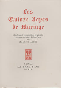 LES QUINZE JOYES DE MARIAGE.