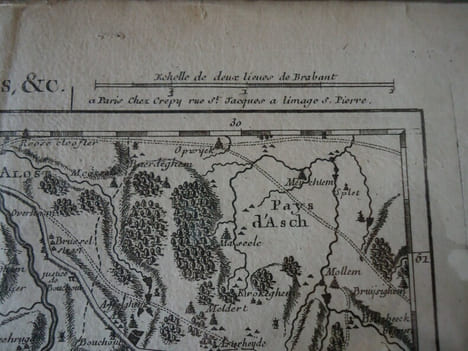 Six cartes géographiques des Flandres (1743-1744).. FRICX (Eugène-Henry), cartographe / CREPY (Etienne-Louis), graveur de géographie